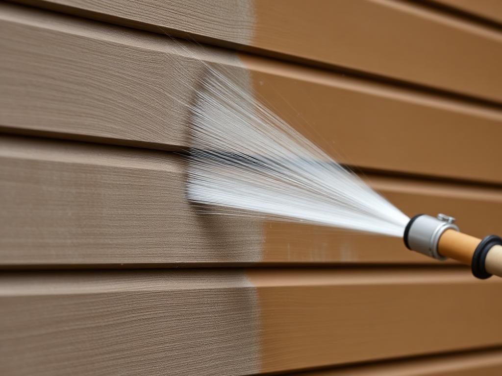 Residential home pressure washing